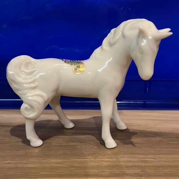 Lenox Other - Rare Vintage Lenox Unicorn Hand Painted Figurine 1994 China Jewels Collection